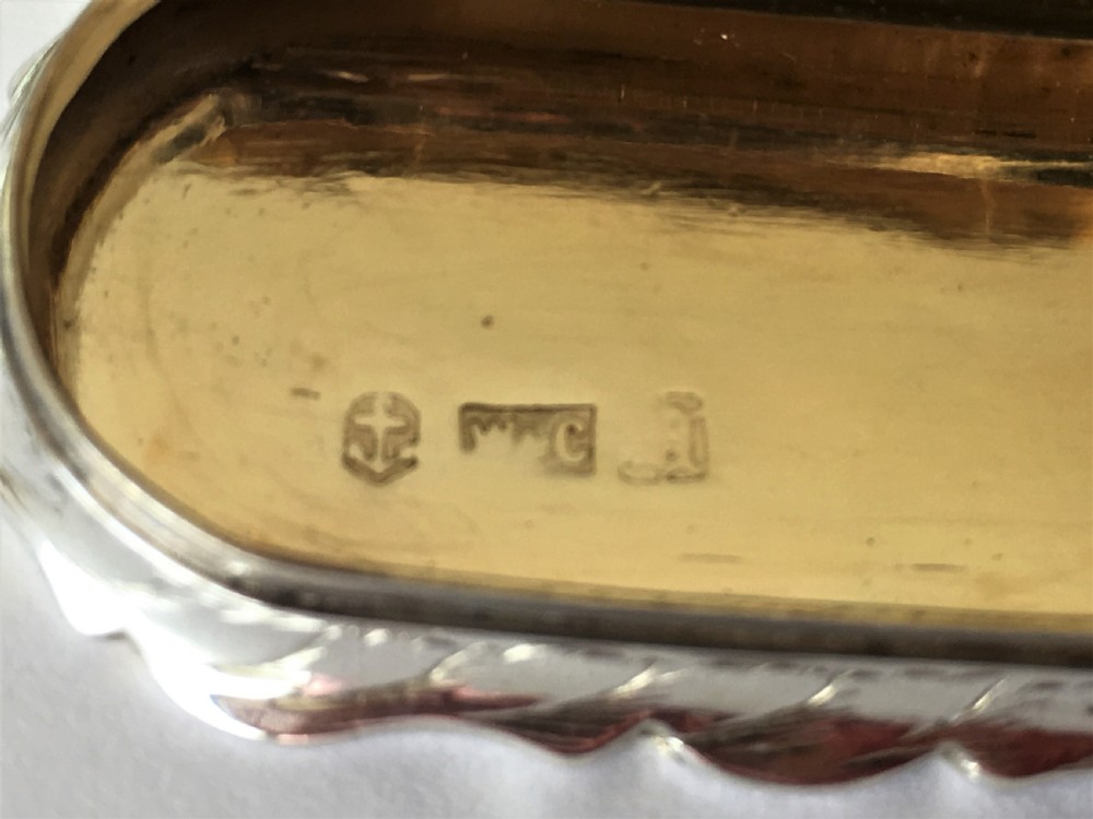 A fabulous early Victorian silver gilt snuff box View VII