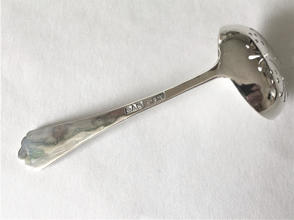 A Northwich Arts & Crafts silver sifter spoon View IV
