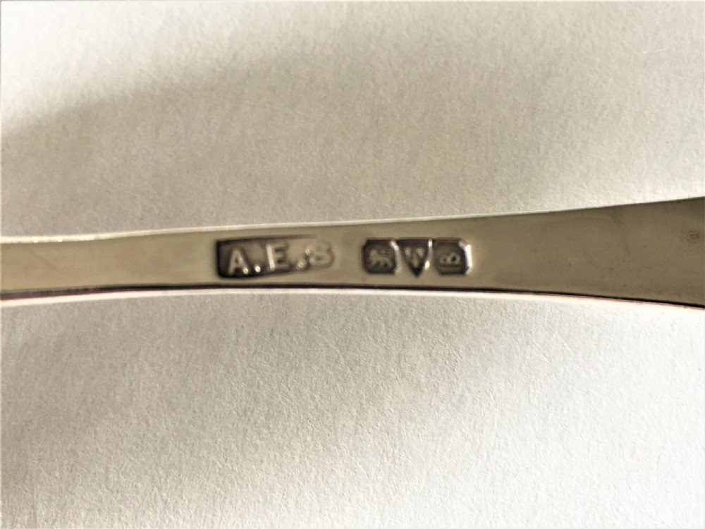 A Northwich Arts & Crafts silver sifter spoon View V