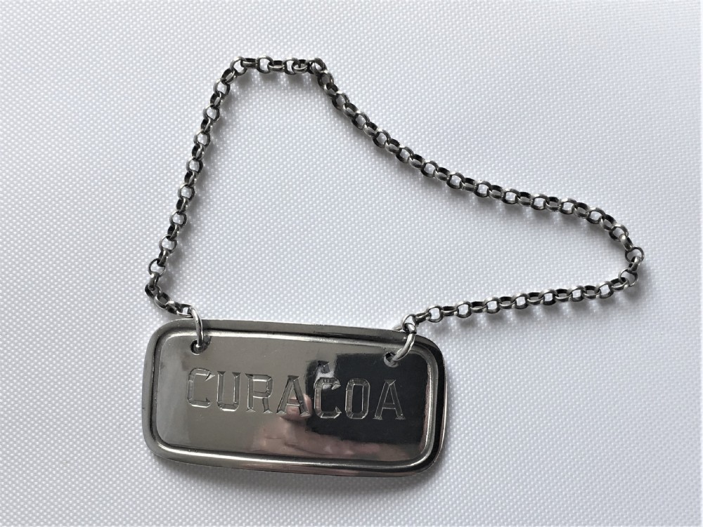 A rare Edwardian silver Curacoa label View II