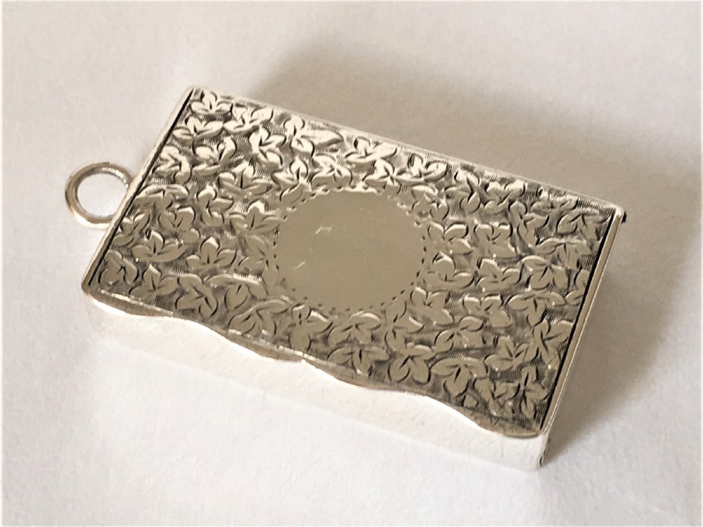 A rare Victorian silver vesta box