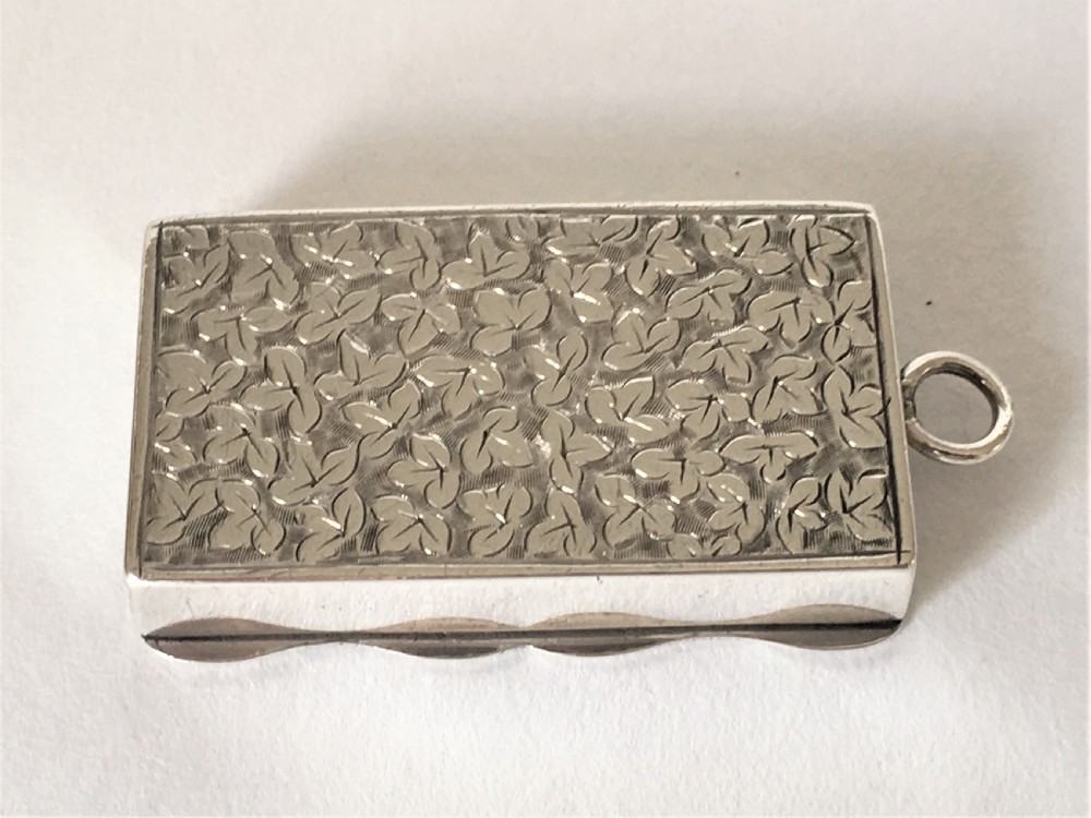 A rare Victorian silver vesta box View IV