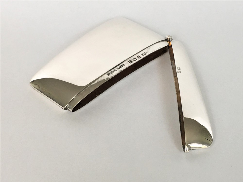 A Mappin & Webb stylish silver card case View V