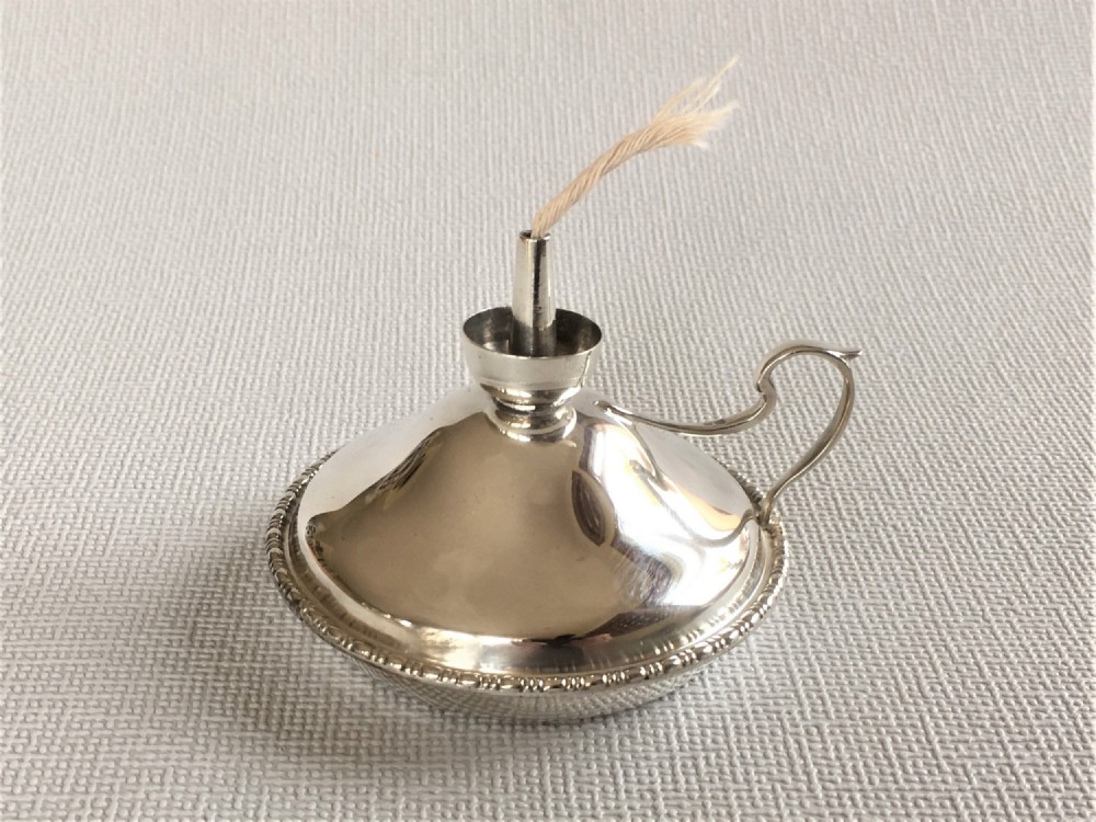 A charming Chester silver table lighter