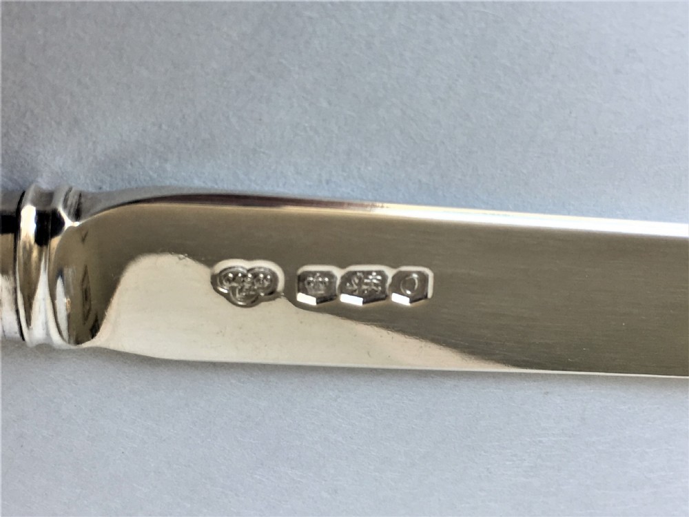 A handsome silver & mother-of-pearl letter opener View IV