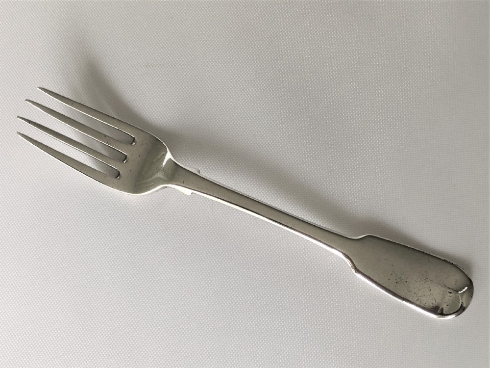 A collectable Irish silver oyster fork