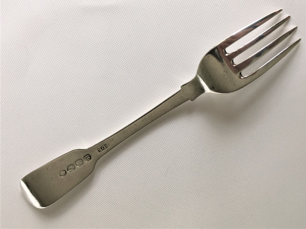 A collectable Irish silver oyster fork View V