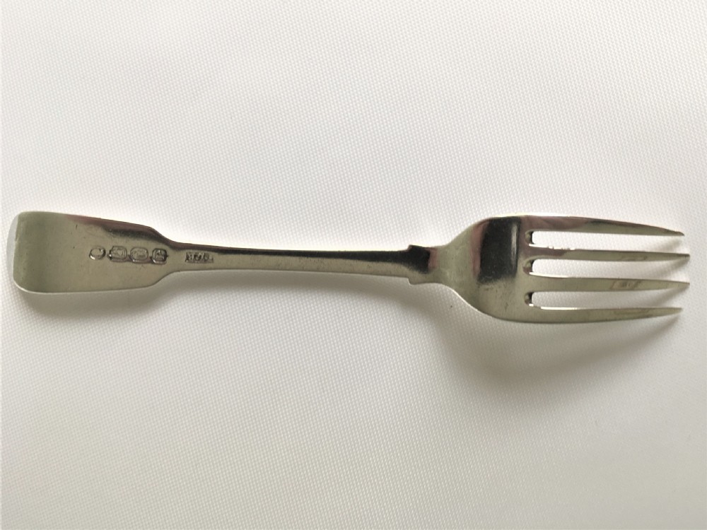 A collectable Irish silver oyster fork View VI