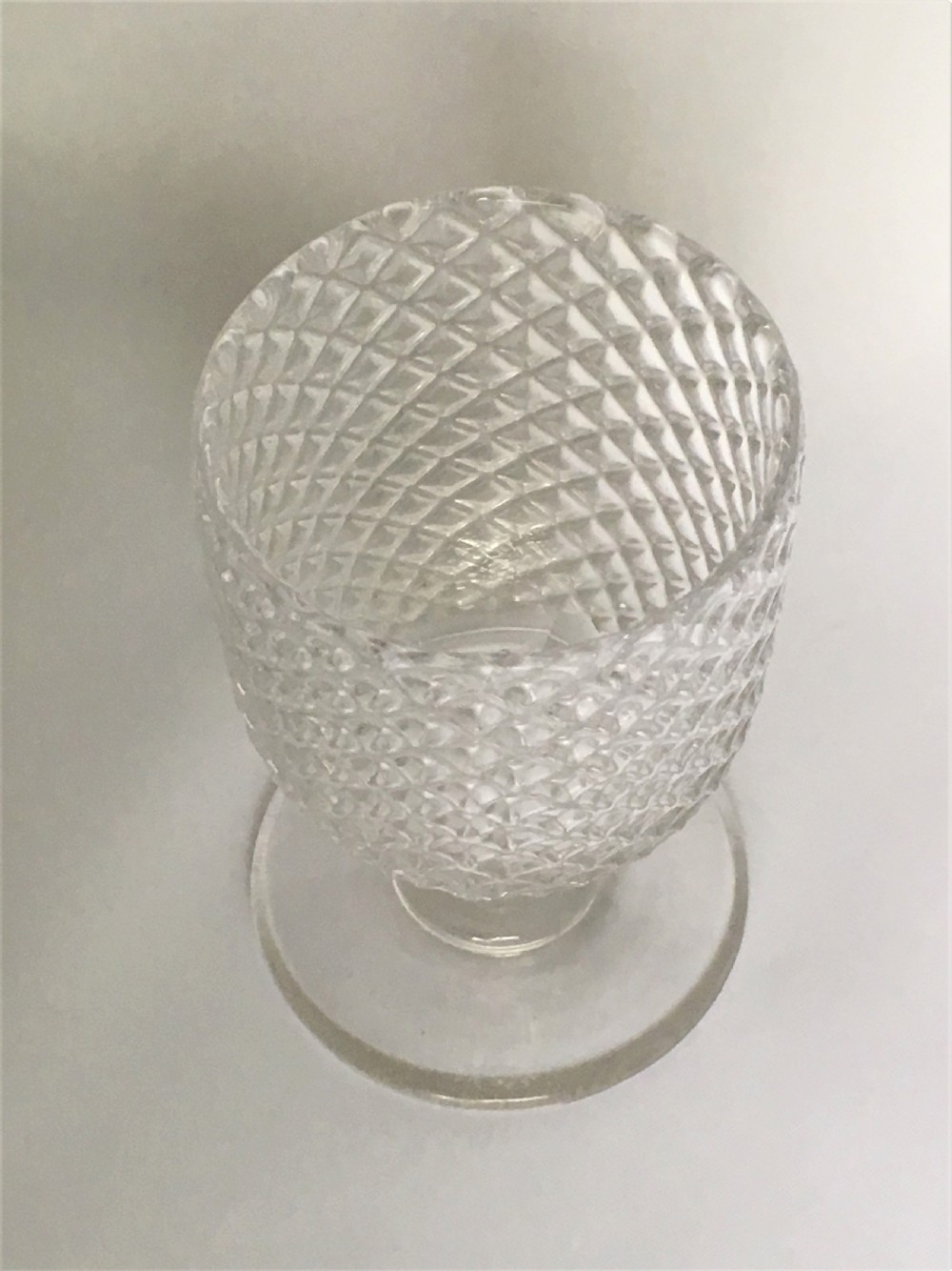 A handsome Victorian honeycomb moulded rummer View II