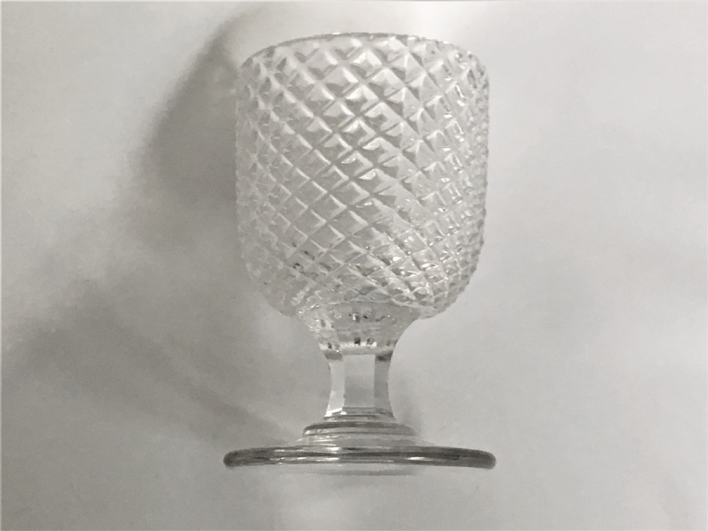 A handsome Victorian honeycomb moulded rummer View III
