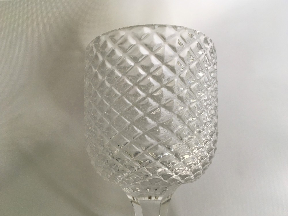 A handsome Victorian honeycomb moulded rummer View IV