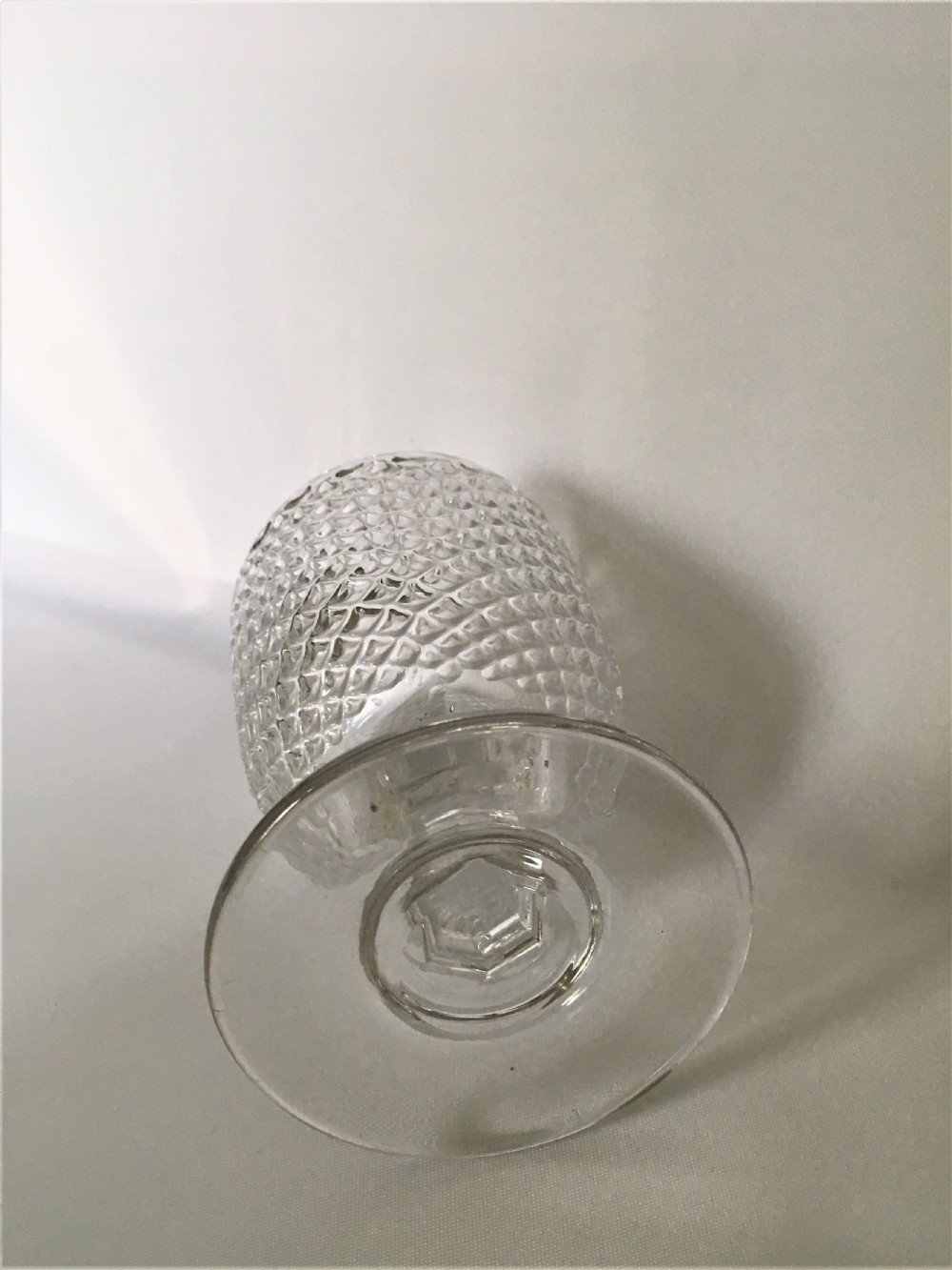 A handsome Victorian honeycomb moulded rummer View VI