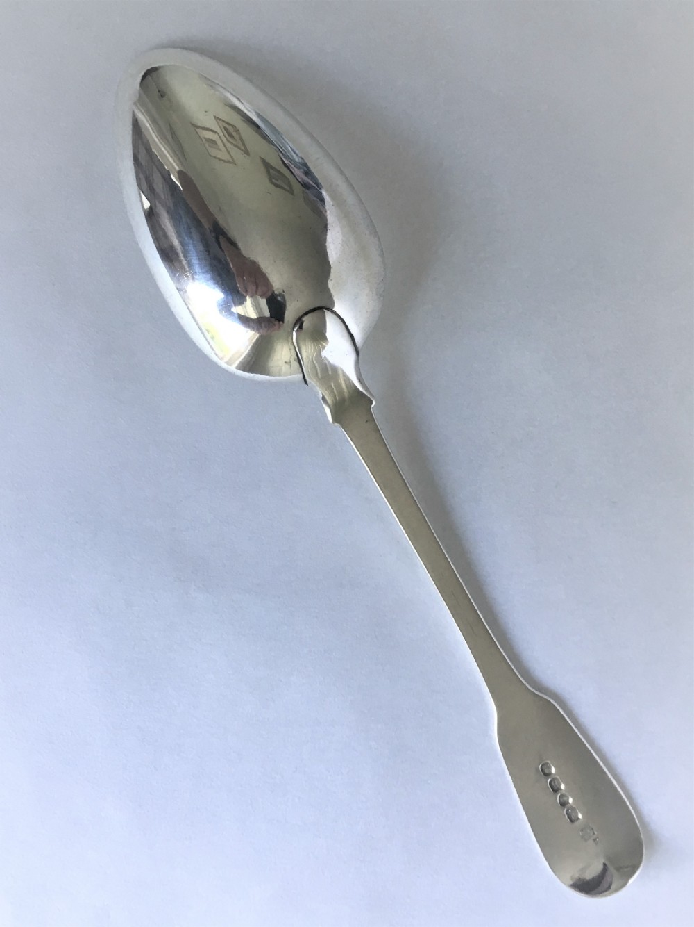 A large Georgian silver serving/tablespoon View IV