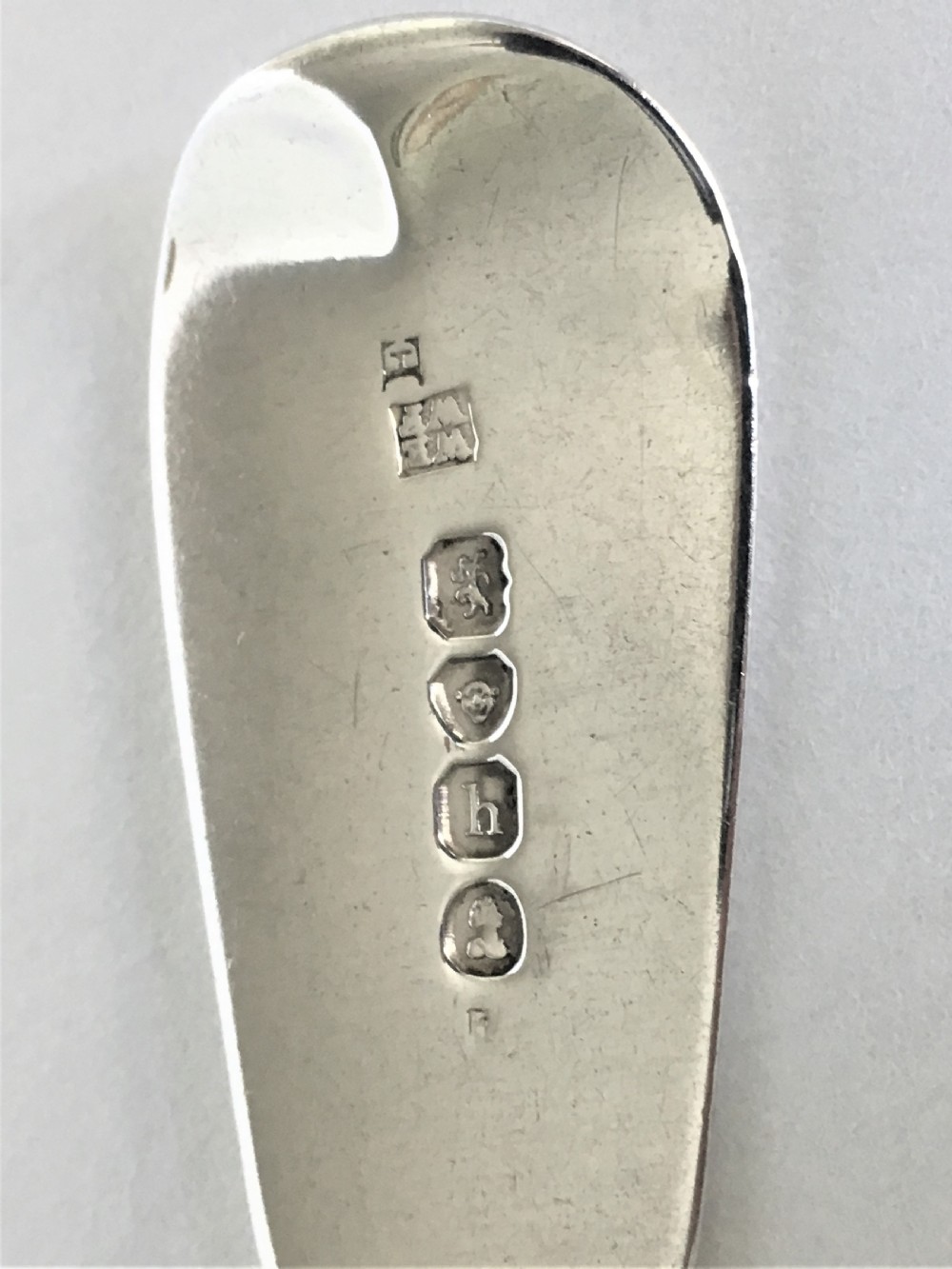 A large Georgian silver serving/tablespoon View V