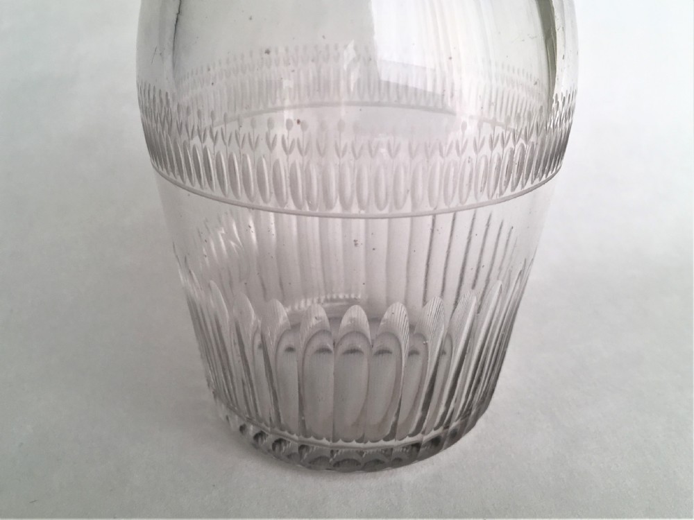 A splendid 18th Century cut glass spirit decanter View III