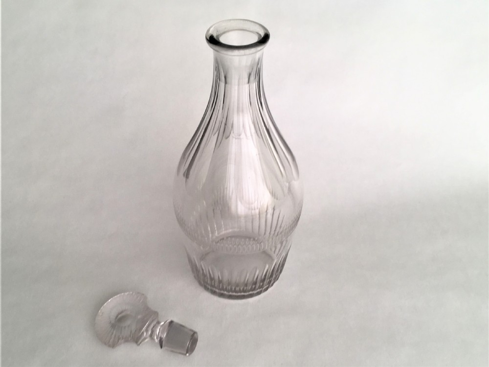 A splendid 18th Century cut glass spirit decanter View V