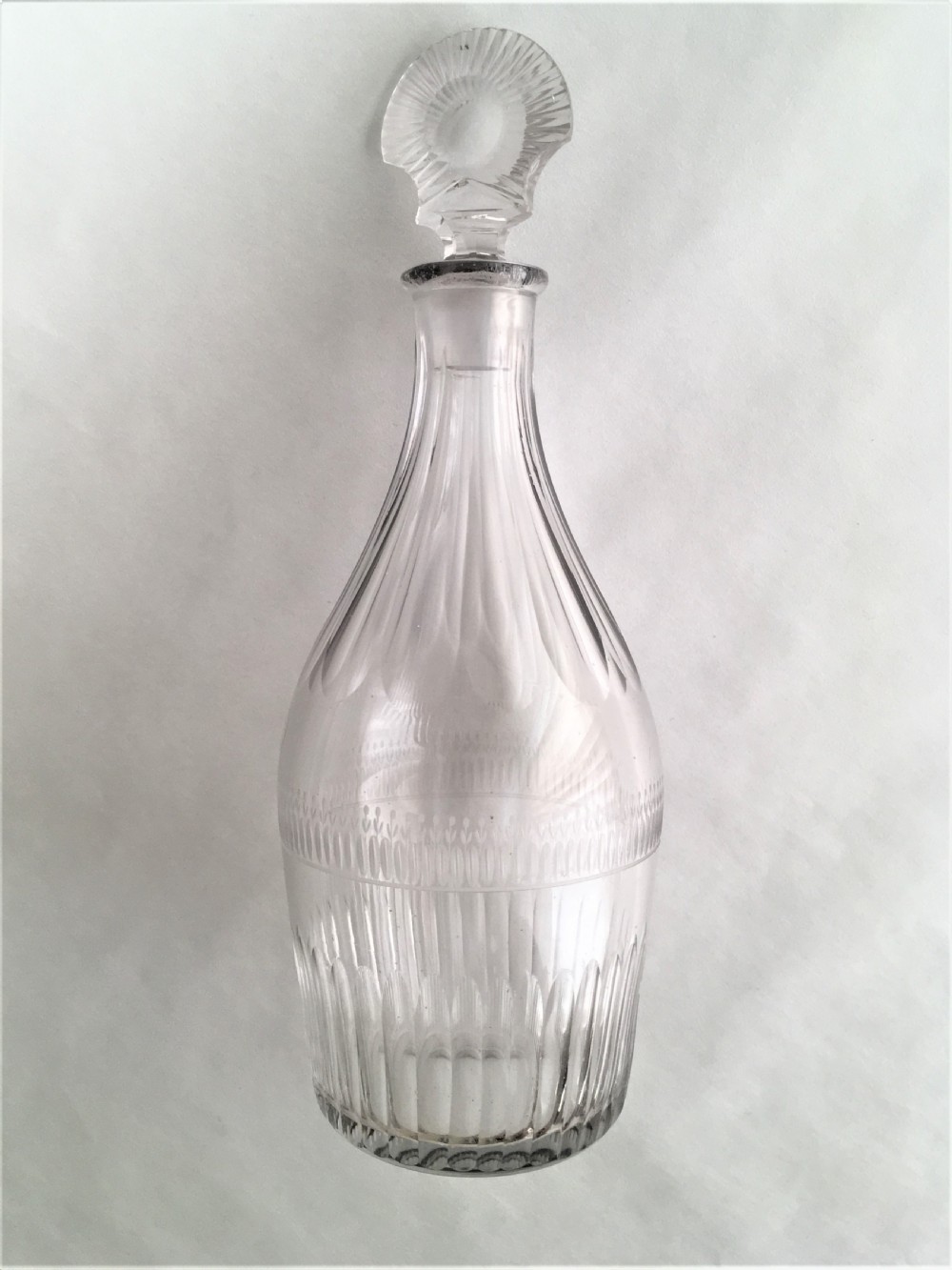 A splendid 18th Century cut glass spirit decanter View VI