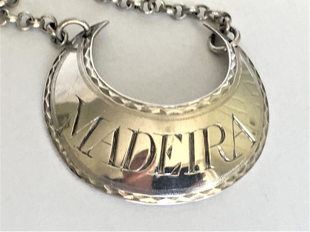 A late 18th Century silver Madeira label View III