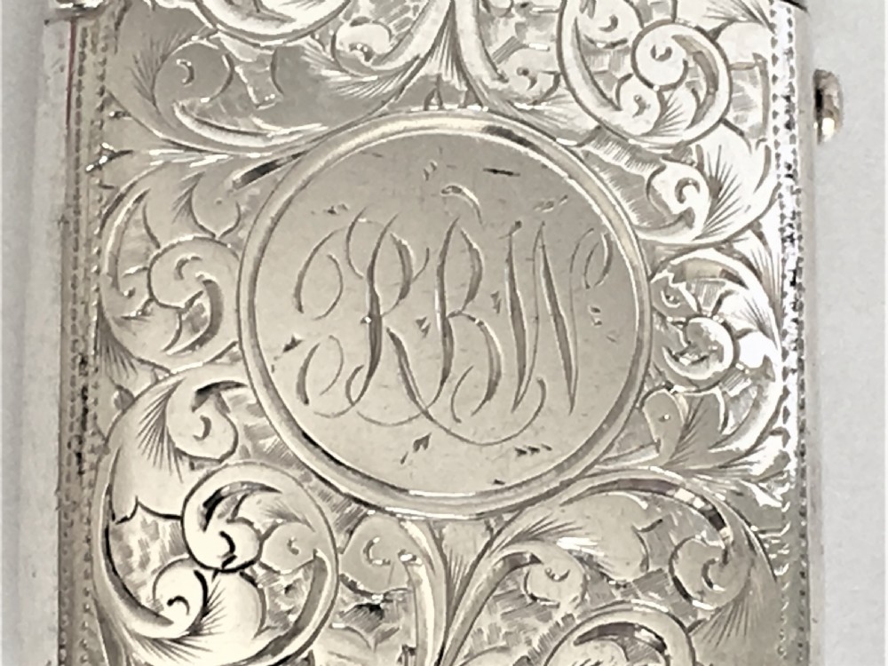 A superior sprung Victorian silver vesta View II