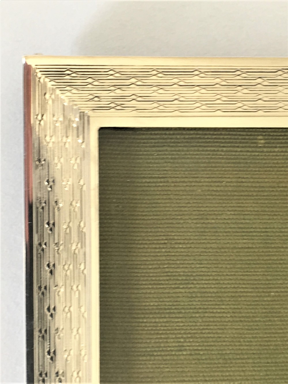 An Art Deco engine turned silver photo frame View VI