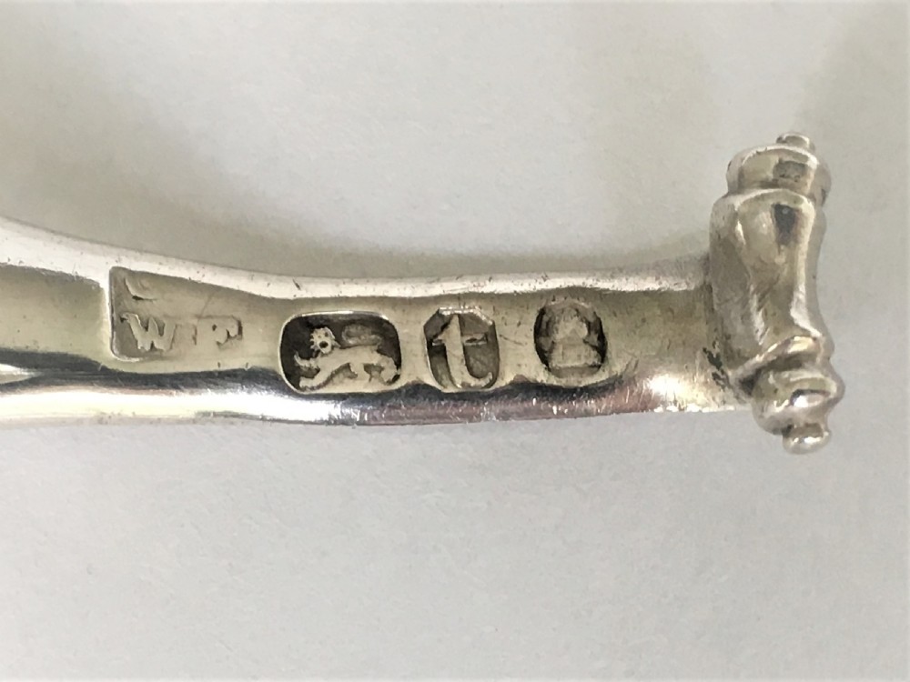 A rare 18th Century Onslow pattern silver caddy spoon View III