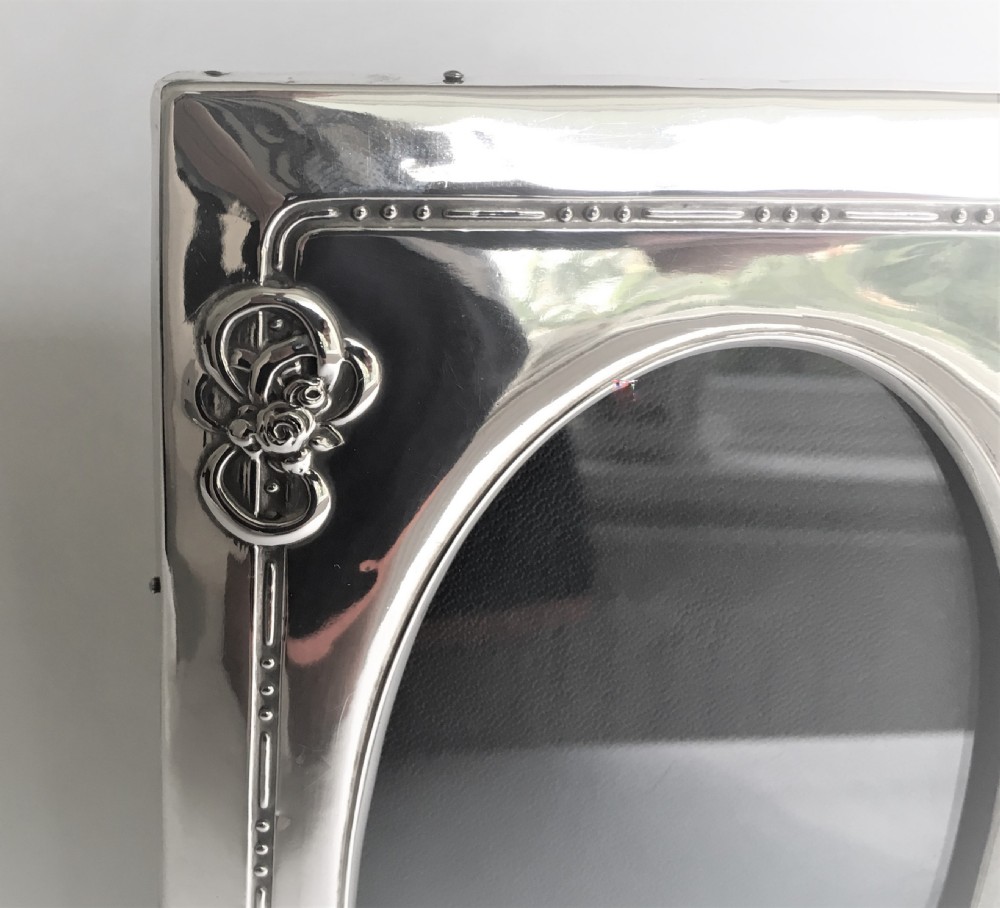 An Edwardian Chester silver photo frame View III