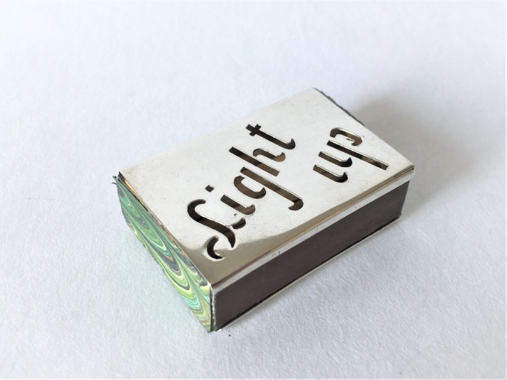 A novelty Chester silver match box holder View II