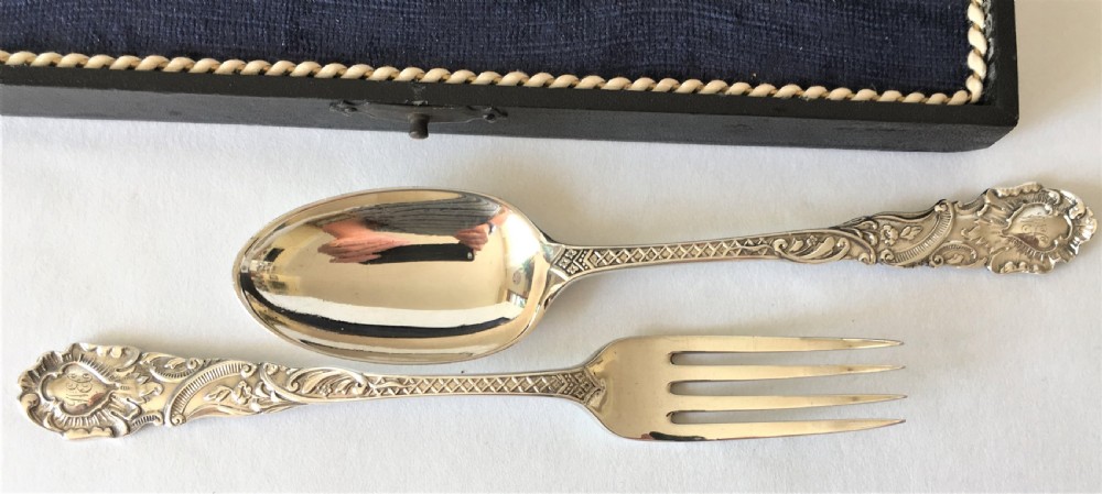 A Victorian silver two piece Christening set View IV