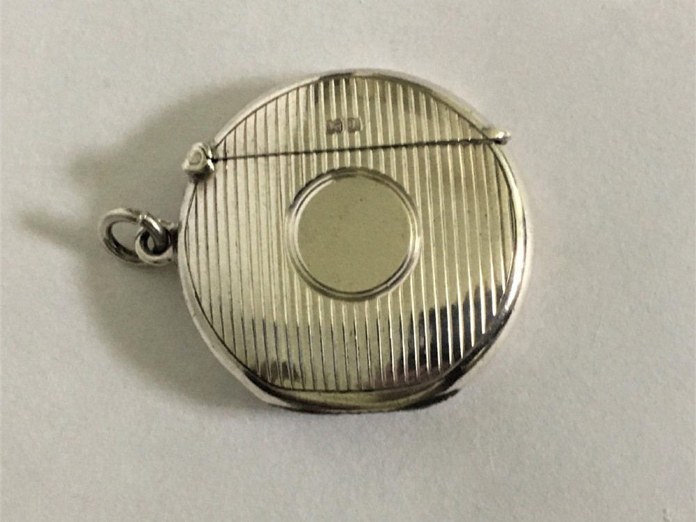 A rare Edwardian silver circular vesta View II
