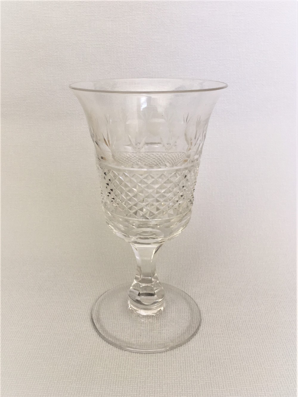A handsome Victorian wine goblet