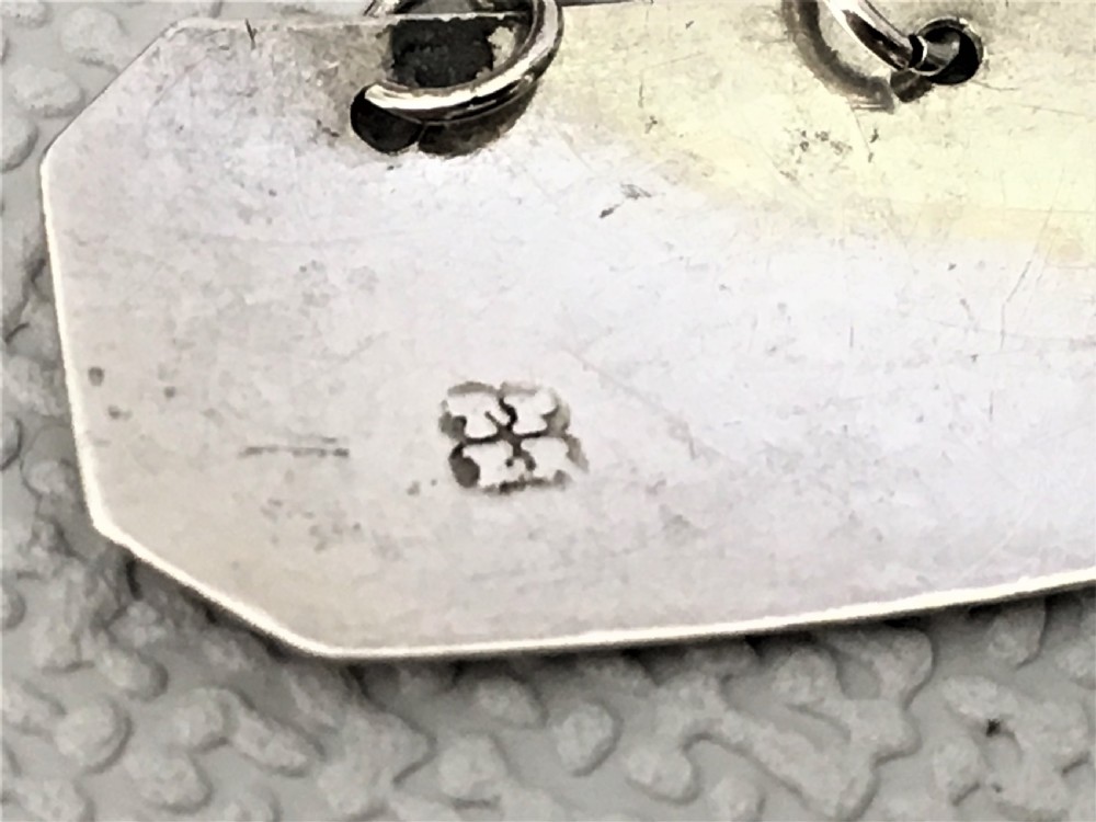An 18th Century silver 'anchovy' label View IV
