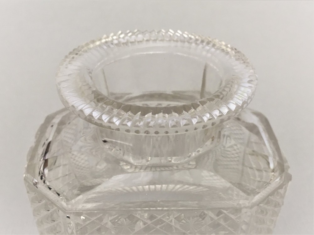 A fabulous cut glass early Victorian tea caddy View VII