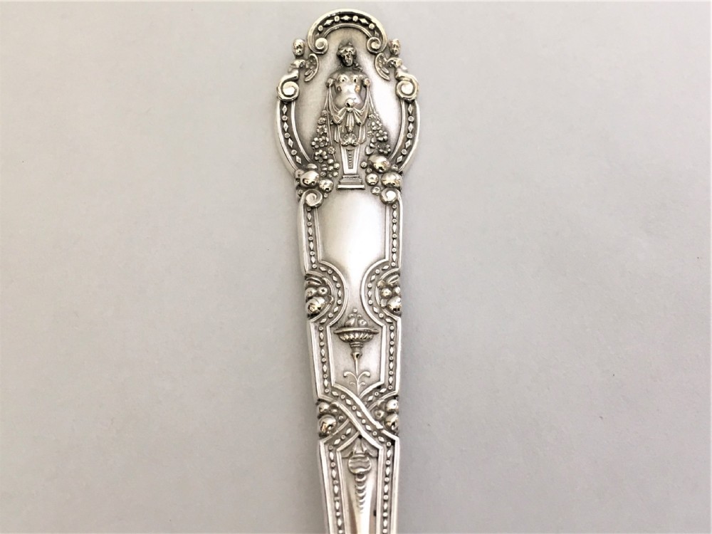 A fabulous Tiffany silver gilt stilton scoop View II
