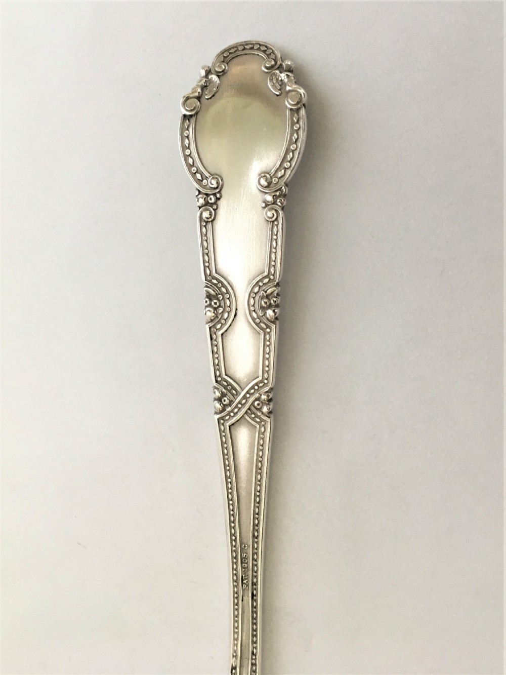 A fabulous Tiffany silver gilt stilton scoop View V