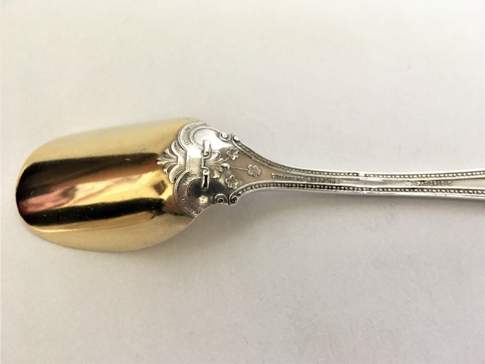 A fabulous Tiffany silver gilt stilton scoop View VI