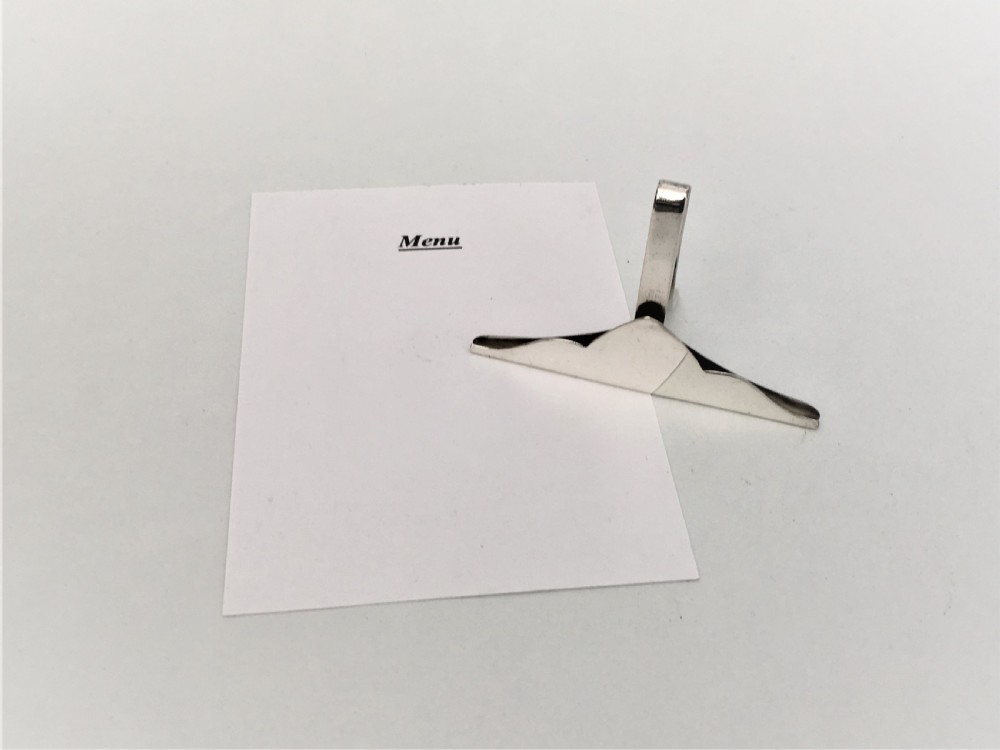 A handsome Edwardian silver menu holder View IV