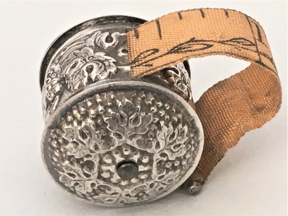 A rare Georgian silver tape measure View III