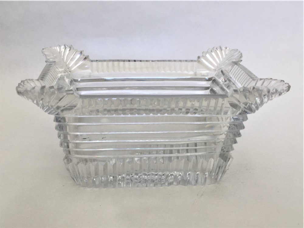 A fabulous Regency period cut glass butter dish View III