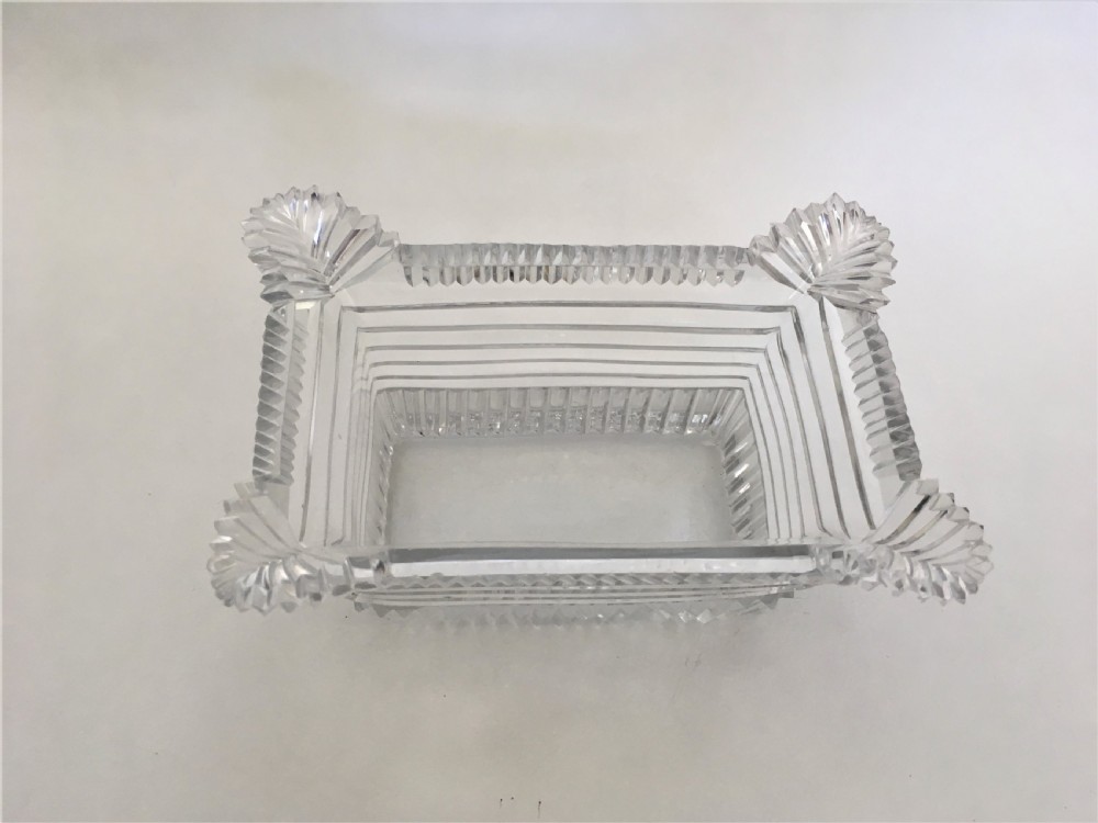 A fabulous Regency period cut glass butter dish View IV