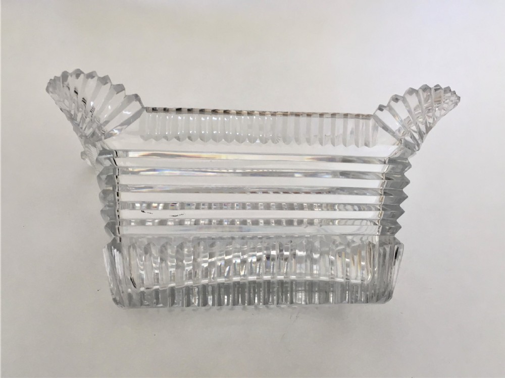 A fabulous Regency period cut glass butter dish View V