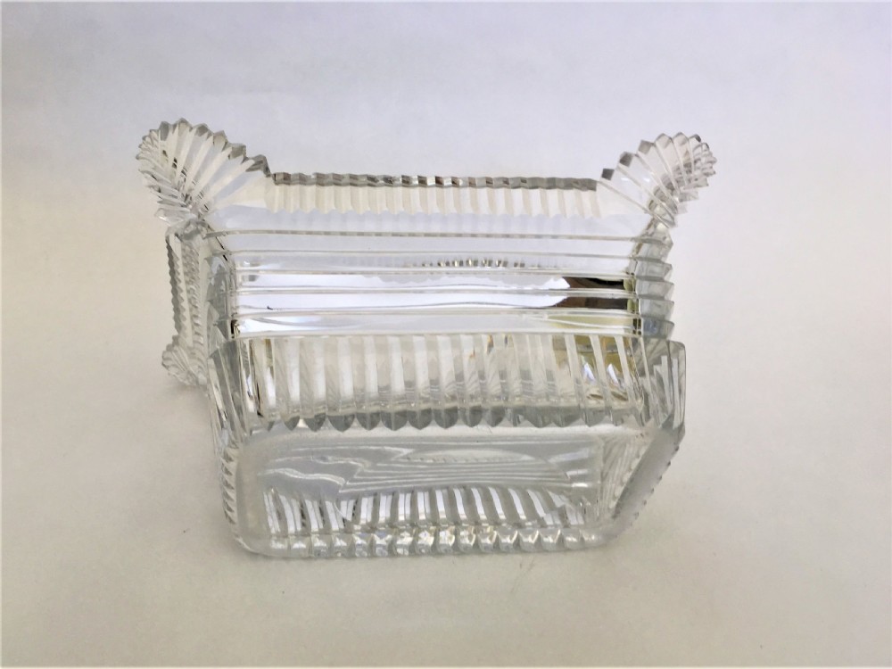 A fabulous Regency period cut glass butter dish View VI