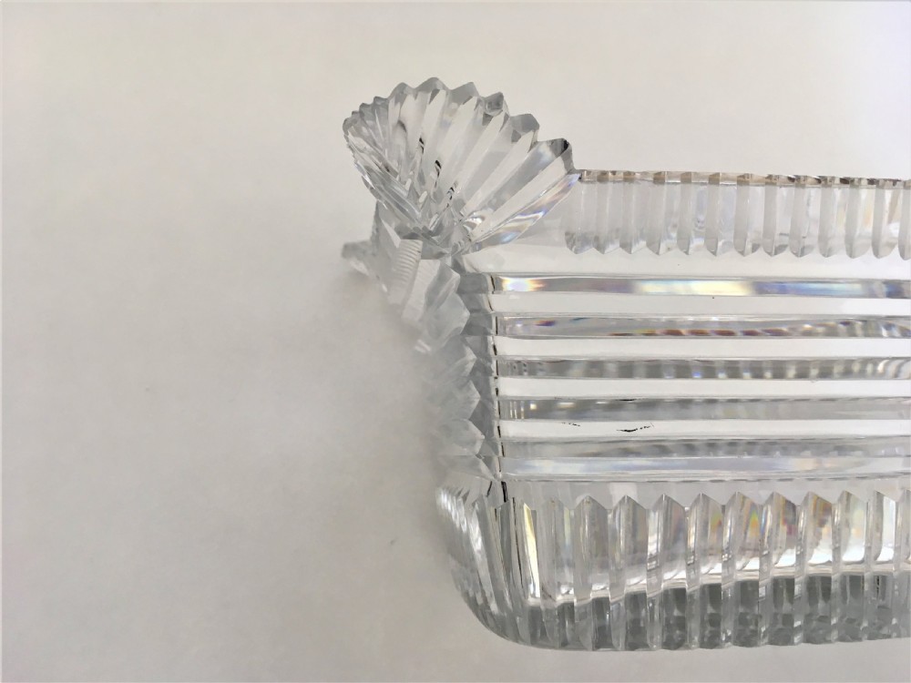 A fabulous Regency period cut glass butter dish View VIII