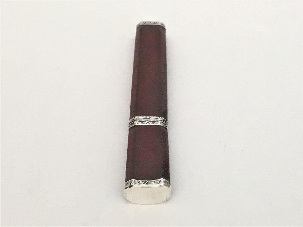 A late 18th Century silver mounted bodkin case View II