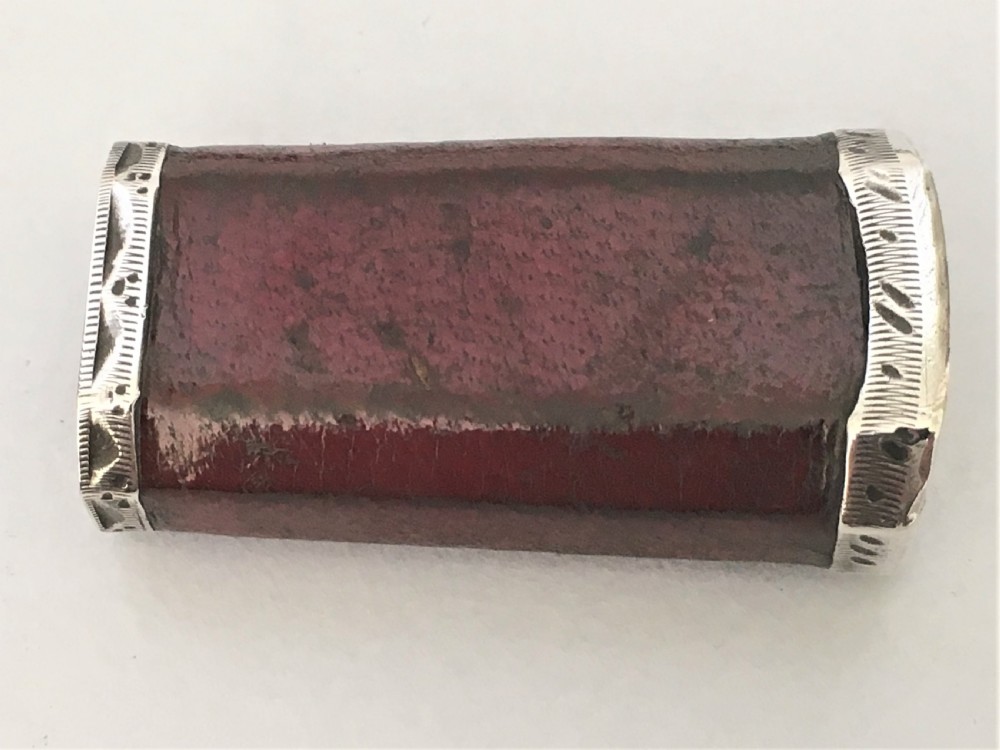 A late 18th Century silver mounted bodkin case View V