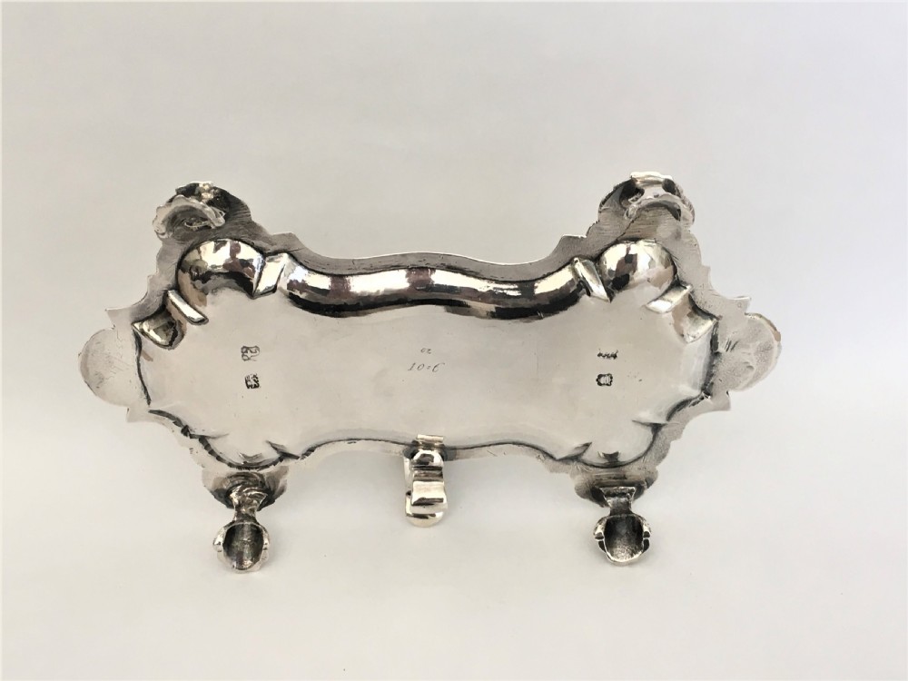 An outstanding George II silver snuffer tray View VII