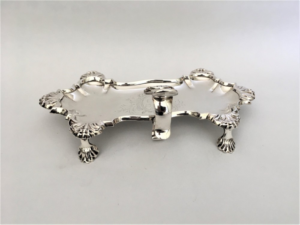 An outstanding George II silver snuffer tray View XII