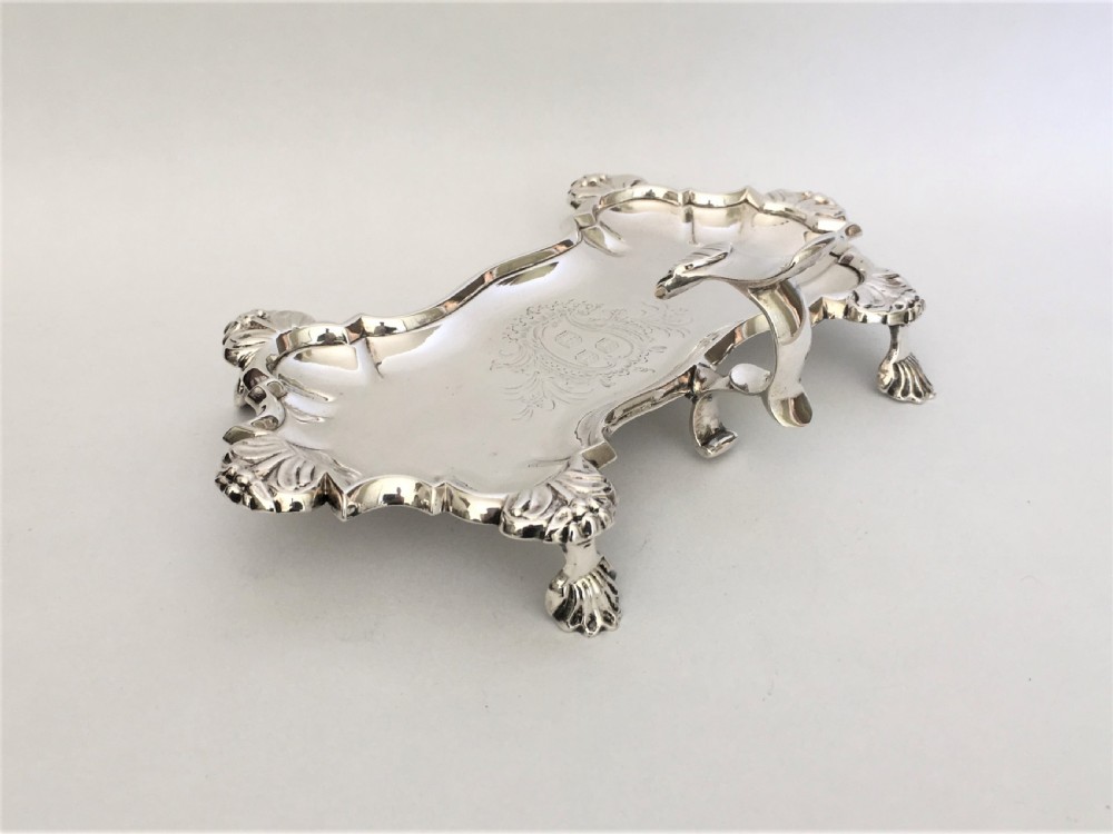 An outstanding George II silver snuffer tray View XIII