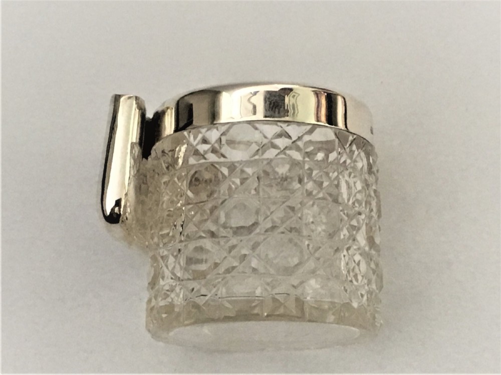 An unusual silver vesta/match striker pot View VI
