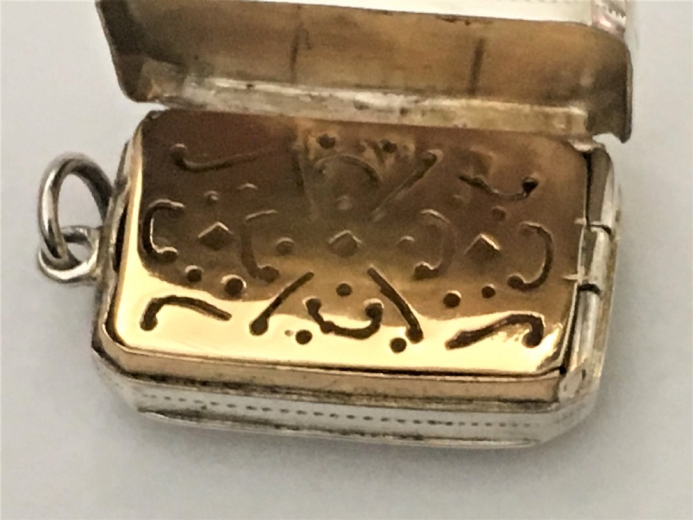A gorgeous Georgian silver vinaigrette View V