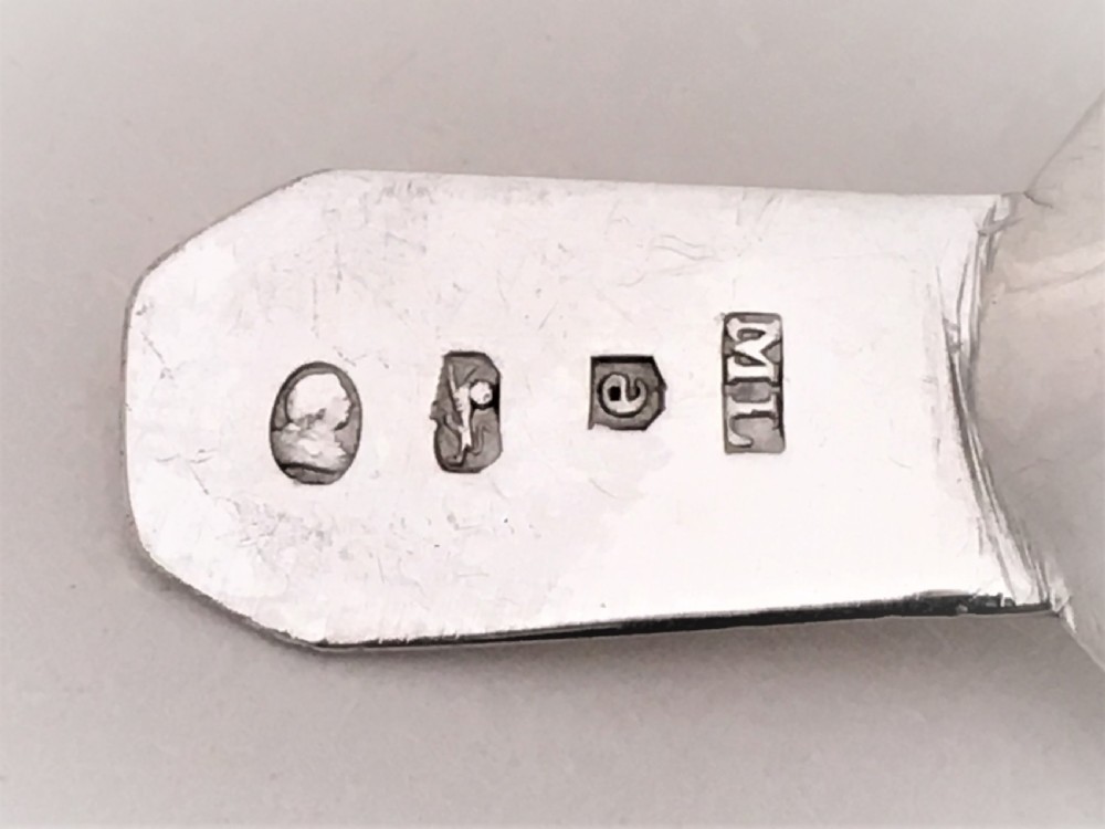 A rare naturalistic Georgian silver leaf caddy spoon View IV